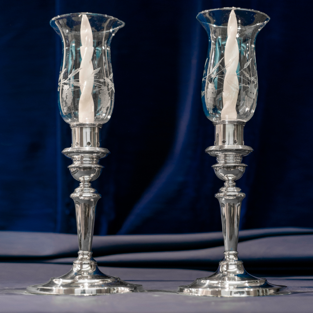 Pair of candlesticks/flambeaux